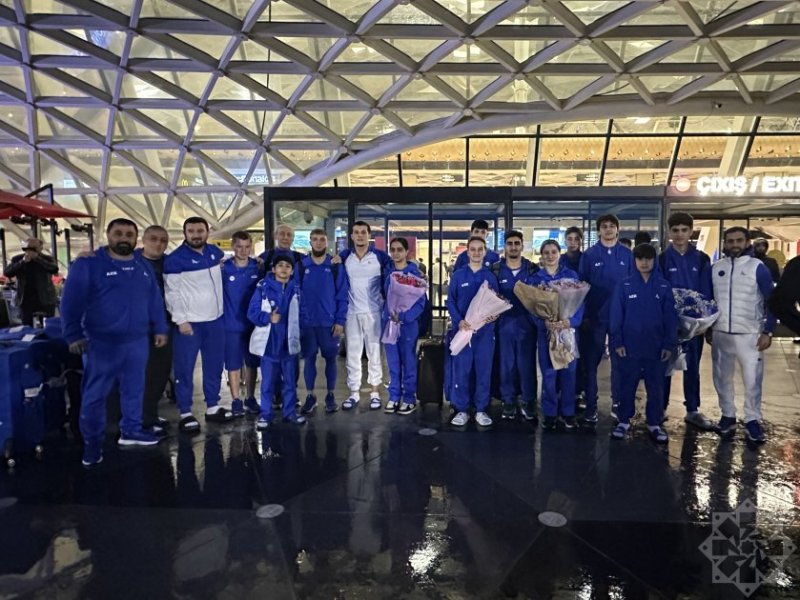 Azərbaycan gimnastları Portuqaliyadakı uğurdan sonra Vətənə qayıdıblar