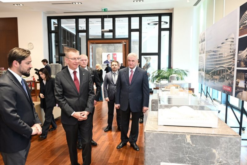 Latviya Prezidenti Edqars Rinkeviçs “Bakı Ağ Şəhər”də olub