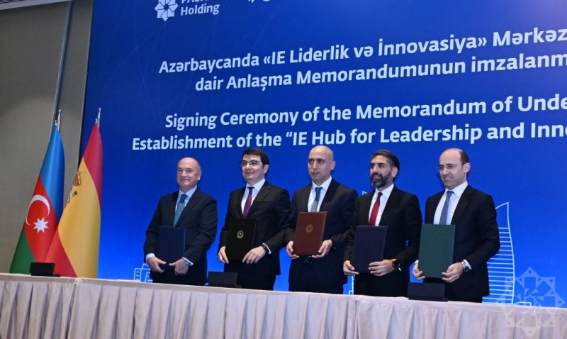   IE Liderlik və İnnovasiya Mərkəzinin yaradılması üzrə Anlaşma Memorandumu imzalanıb  