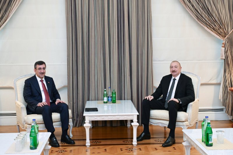   Prezident İlham Əliyev Türkiyənin Vitse-prezidentinin başçılıq etdiyi nümayəndə heyətini qəbul edib  