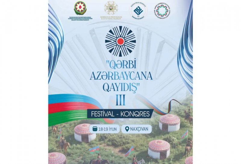 Naxçıvan III Qərbi Azərbaycana Qayıdış Festival-Konqresi keçiriləcək