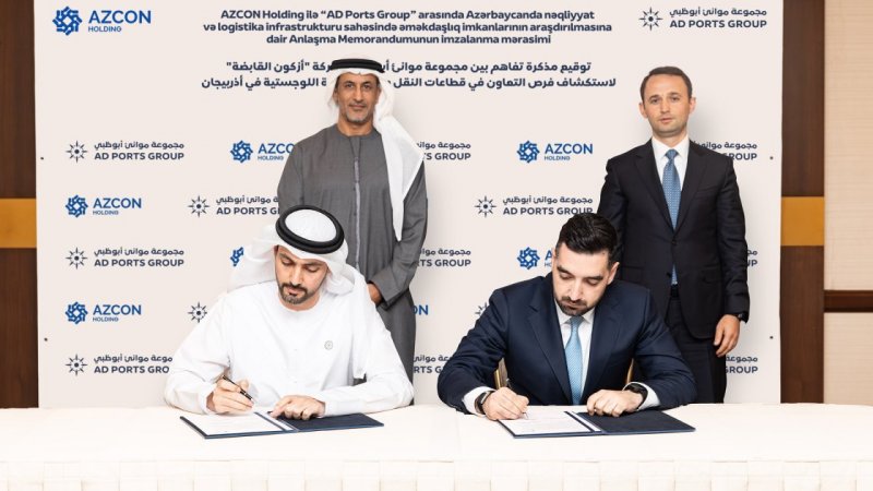 AZCON Holding, AD Ports Group agree to expand cooperation in logistics and digital solutions