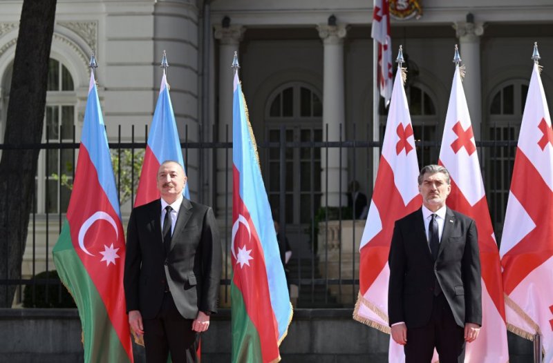   Tbilisi hosts official welcome ceremony for Azerbaijani president  
