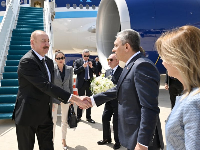 News about -   Azerbaijan's president arrives in Türkiye for working visit  