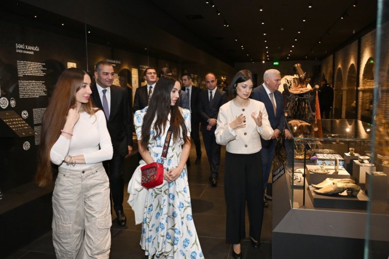 Leyla Aliyeva and Arzu Aliyeva attend opening of historical and architectural monuments after restoration in Sheki city -  PHOTOS 
