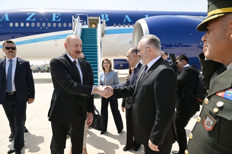 News about -   Azerbaijan's president arrives in Türkiye for working visit  