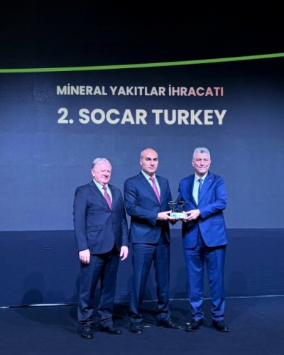 News about -  SOCAR Türkiyə şirkətlər qrupu “2025 İxracatın Ulduzları” mükafatına layiq görülüb