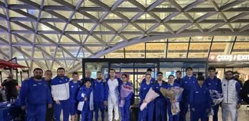 Azərbaycan gimnastları Portuqaliyadakı uğurdan sonra Vətənə qayıdıblar