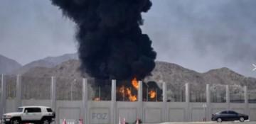 Drone strike sparks fire at oil sites near Basra