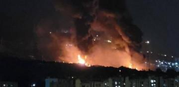 İsfahanda neft anbarına hava hücumu olub