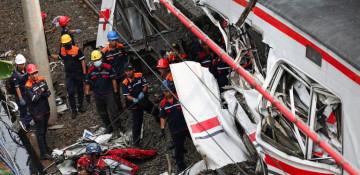 Death toll from Indonesia train crash climbs to 14