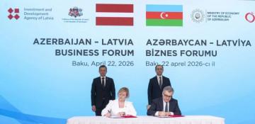 AZPROMO və Latviya Ticarət və Sənaye Palatası (LCCI) arasında Anlaşma Memorandumu imzalanıb