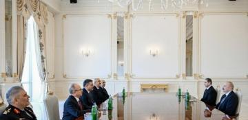   Azerbaijan's president recieves Turkish interior minister  