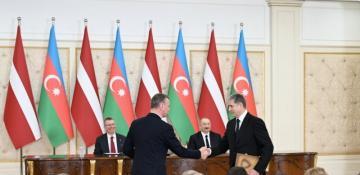 Azerbaijan–Latvia documents exchanged