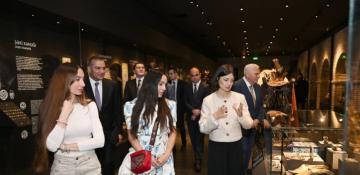 Leyla Aliyeva and Arzu Aliyeva attend opening of historical and architectural monuments after restoration in Sheki city -  PHOTOS 