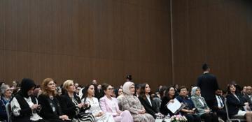 Azerbaijan’s First Lady Mehriban Aliyeva attends panel session on Palestine peace in Antalya