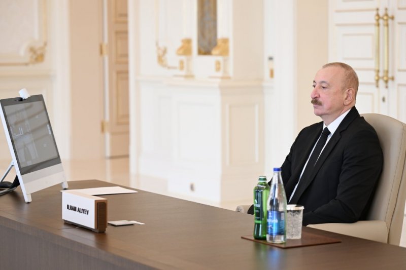   Prezident İlham Əliyev “Avropa Siyasi Birliyi”nin 8-ci Zirvə toplantısında videobağlantı formatında çıxış edib YENİLƏNİB  