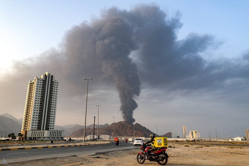 Fire erupts at UAE's Fujairah petroleum site after Iranian drone strike