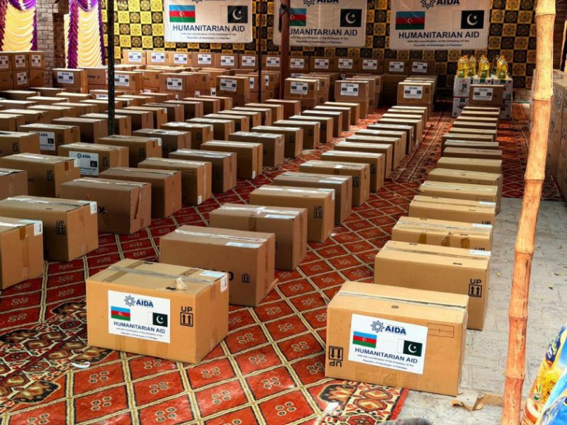   Azərbaycan AIDA vasitəsilə Pakistanın daşqın bölgəsinə humanitar yardım göndərib  