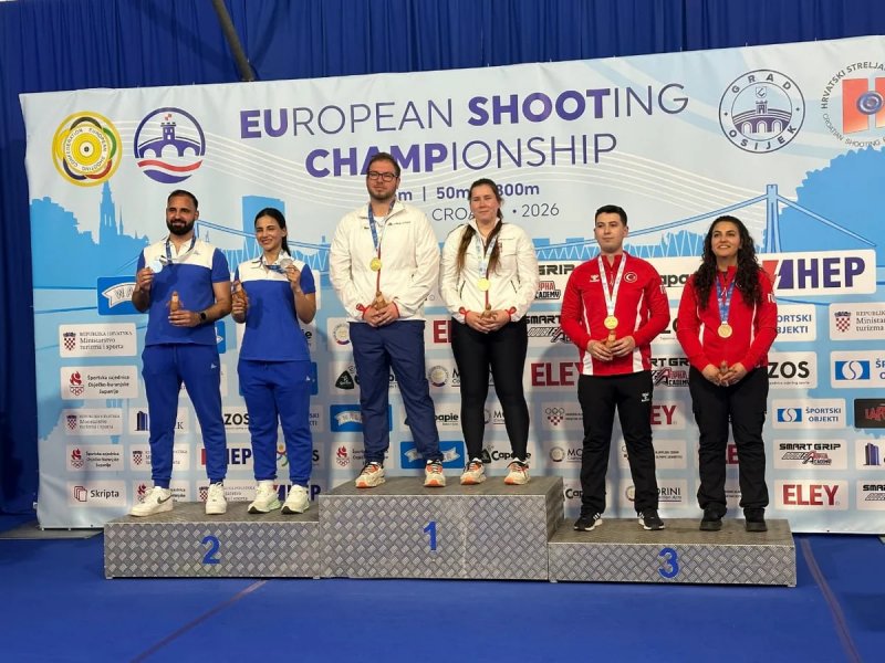 Azərbaycan güllə atıcıları Avropa çempionatında gümüş medal qazanıb