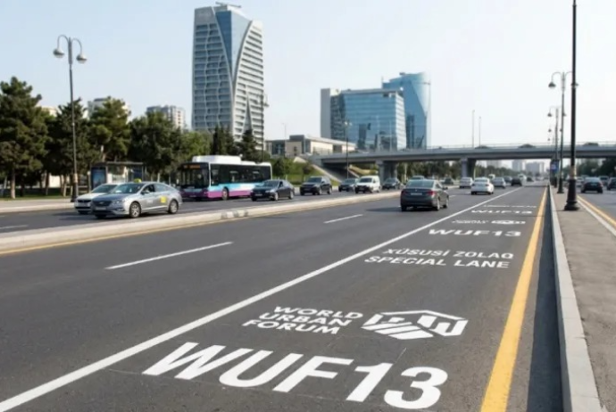 WUF13 üçün ayrılan avtobus zolaqlarına daxil olan sürücülər cərimələnəcək
