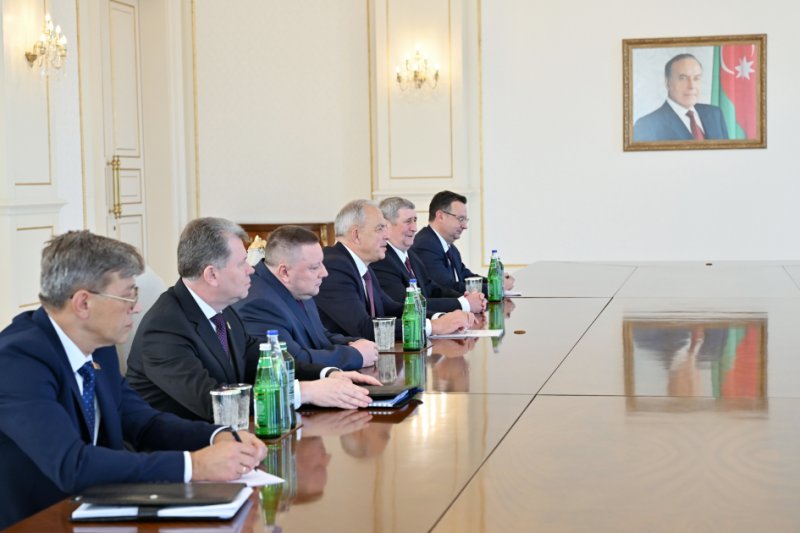 News about -   Prezident İlham Əliyev Belarus Milli Assambleyası Nümayəndələr Palatasının sədrini qəbul edib  