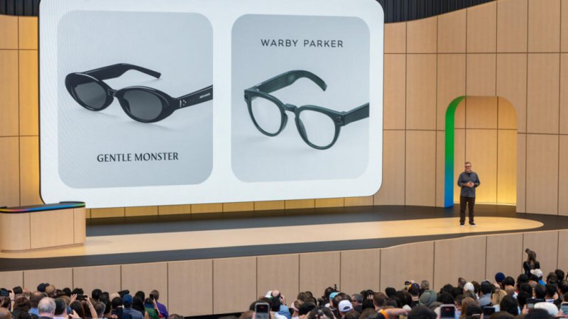 Google unveils smart glasses, taking on Meta