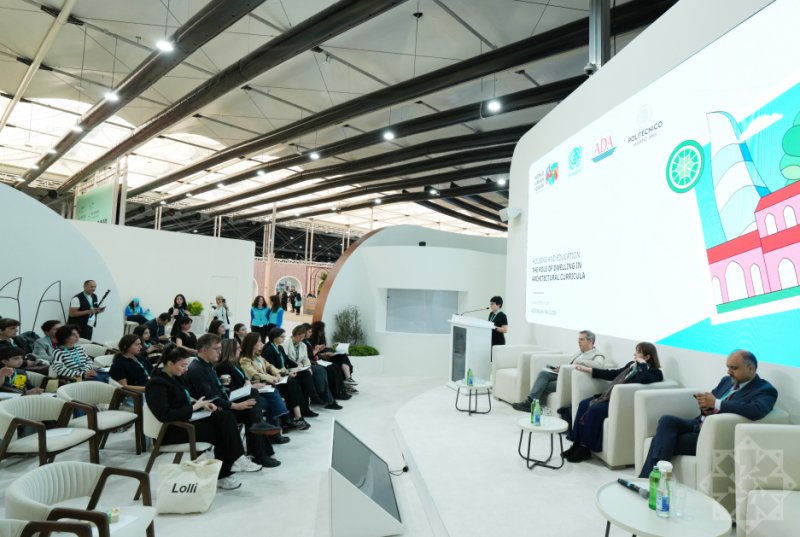 WUF13-ün Azərbaycan pavilyonunda “Mənzil və təhsil: memarlıq kurikulumlarında yaşayış mühitinin rolu” mövzusunda sessiya başa çatıb