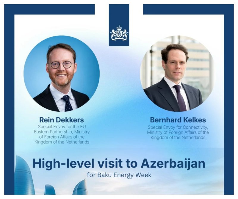 Niderland rəsmiləri Bakı Enerji Həftəsinə qatılacaq