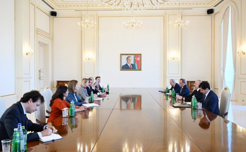   President Ilham Aliyev receives delegation led by the EU High Representative  