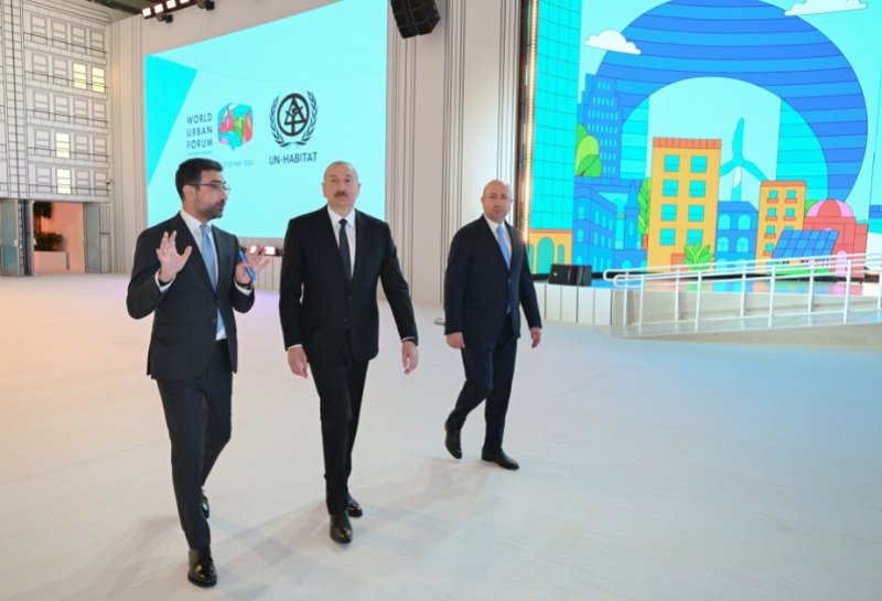 President Ilham Aliyev's social media accounts feature video of WUF13 site visit -  VIDEO 