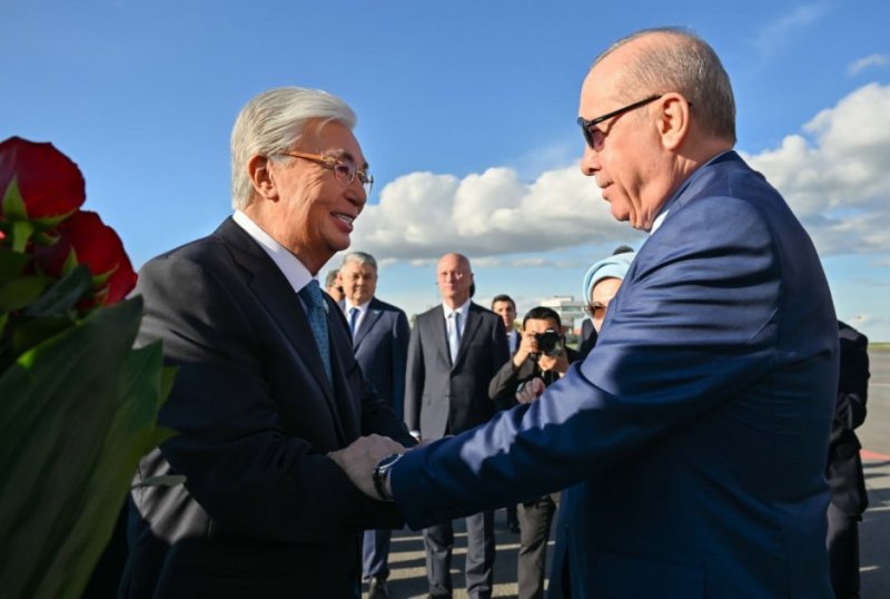 Türkiye's Erdogan arrives in Kazakhstan to attend Turkic summit