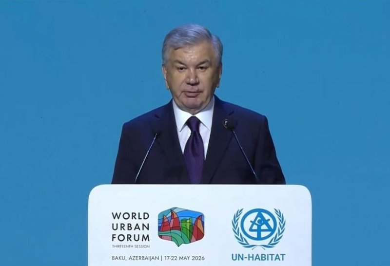 Uzbek president expresses gratitude to Azerbaijani leader for flawless organization of WUF13