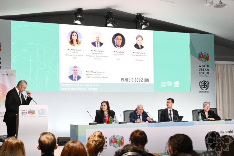 High-level dialogue on climate-resilient cities, communities in Caspian region organized at WUF13