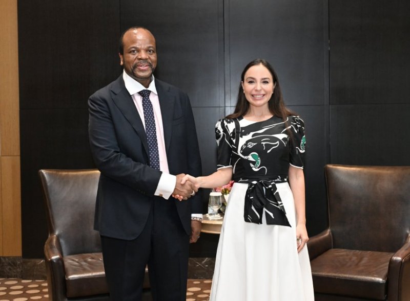 Leyla Aliyeva meets with King Mswati III of Eswatini