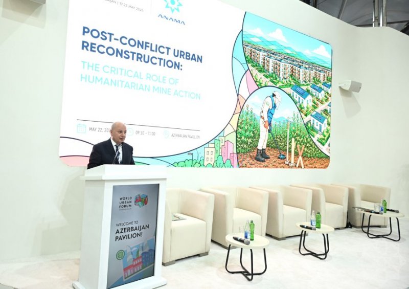 ANAMA discusses strategic role of demining in urban restoration as part of WUF13
