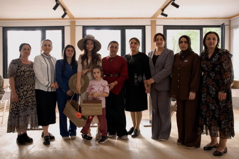 Leyla Aliyeva meets women preserving traditional mat-weaving craft in Masalli -  PHOTOS 