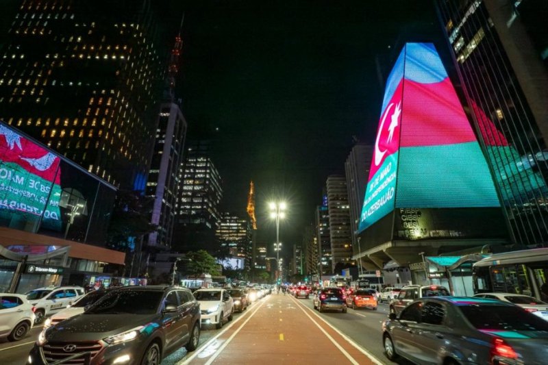 São Paulo lights up for Azerbaijan’s Independence Day -  PHOTOS 