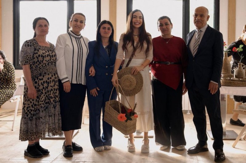 News about - Leyla Aliyeva meets women preserving traditional mat-weaving craft in Masalli -  PHOTOS 