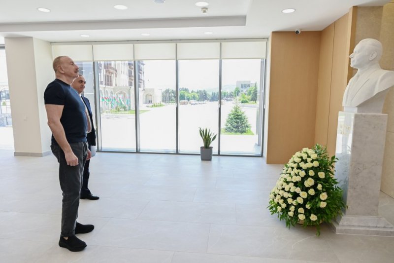 News about - Prezident İlham Əliyev Xankəndidə əsaslı şəkildə yenidən qurulmuş Mədəniyyət Mərkəzinin açılışında iştirak edib