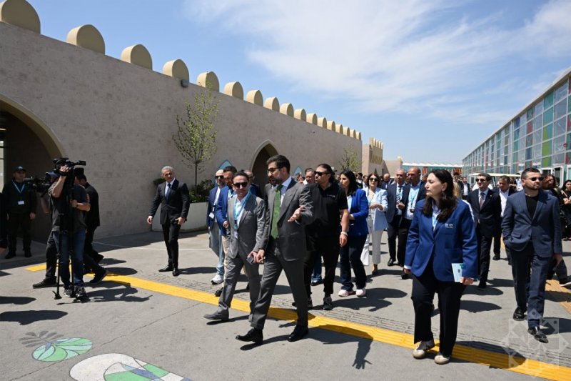 News about - NGO and media reps visit Baku Olympic Stadium to view WUF13 preparations