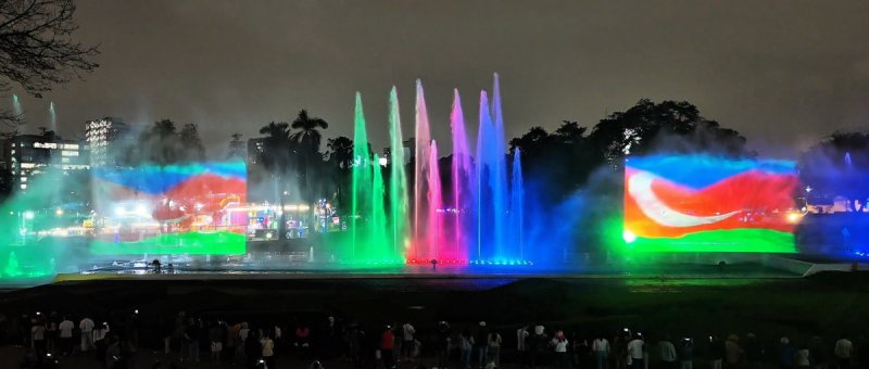News about - Musical fountains in capital of Peru illuminated in colors of Azerbaijani flag -  PHOTOS 