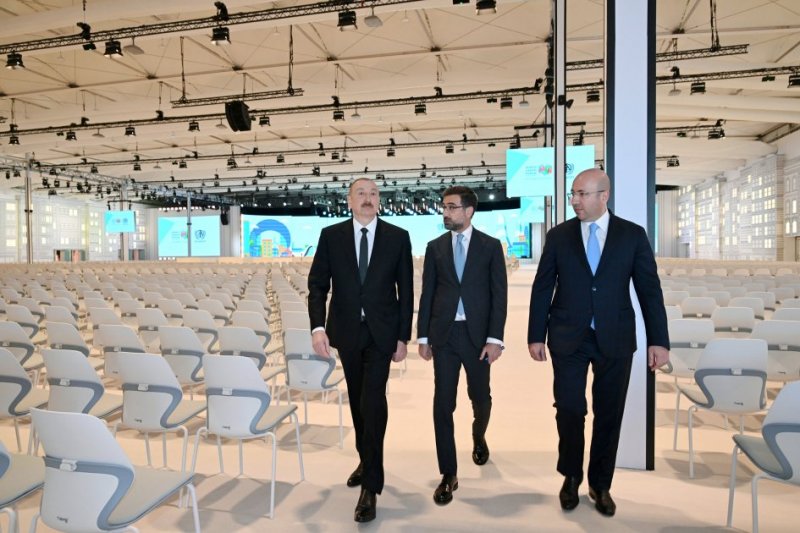 News about -   President Ilham Aliyev reviews preparations for WUF13 at Baku Olympic Stadium  