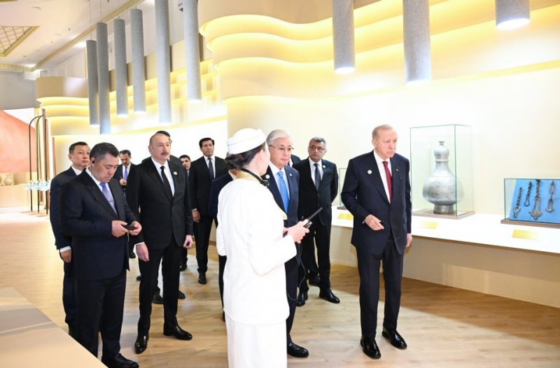 2026/05/4-1778843909.jpg + President Ilham Aliyev and other participants of OTS informal summit tour cultural sites in Turkistan News about - President Ilham Aliyev and other participants of OTS informal summit tour cultural sites in Turkistan