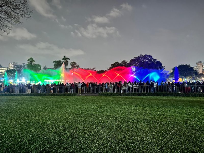 Musical fountains in capital of Peru illuminated in colors of Azerbaijani flag -  PHOTOS 