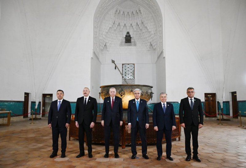 2026/05/4-1778843909.jpg + President Ilham Aliyev and other participants of OTS informal summit tour cultural sites in Turkistan News about - President Ilham Aliyev and other participants of OTS informal summit tour cultural sites in Turkistan