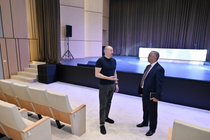 News about - Prezident İlham Əliyev Xankəndidə əsaslı şəkildə yenidən qurulmuş Mədəniyyət Mərkəzinin açılışında iştirak edib