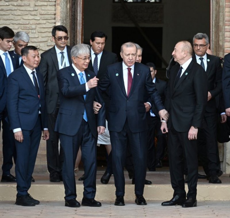 2026/05/4-1778843909.jpg + President Ilham Aliyev and other participants of OTS informal summit tour cultural sites in Turkistan News about - President Ilham Aliyev and other participants of OTS informal summit tour cultural sites in Turkistan