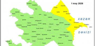 Bakıda və bölgələrdə küləkli hava ilə bağlı sarı xəbərdarlıq verilib