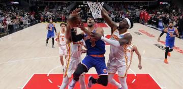 Knicks dominate Hawks 140–89 to advance in NBA playoffs
